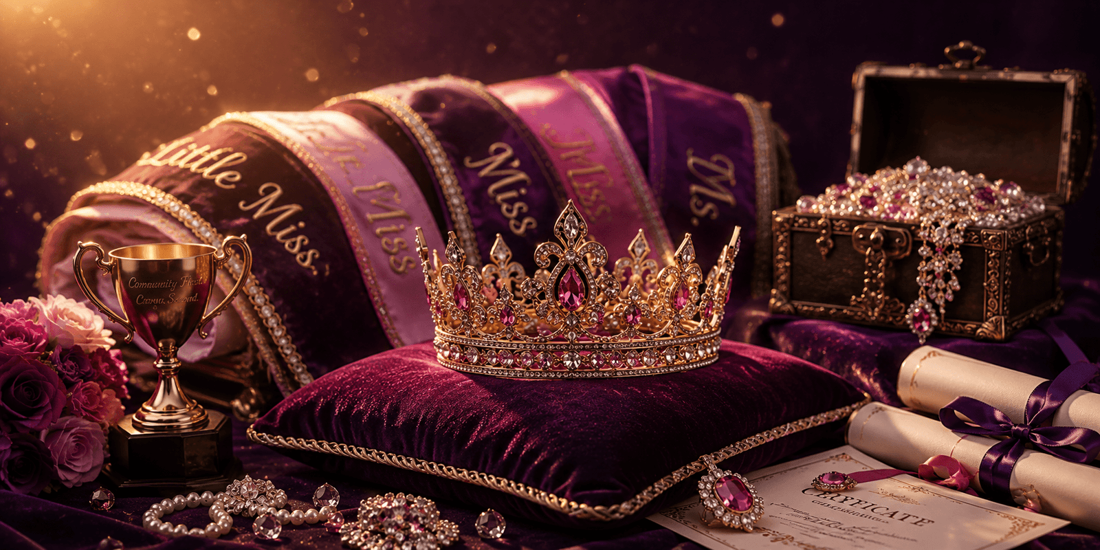 Uplift prizes — crowns, scholarships, and titleholder appearances